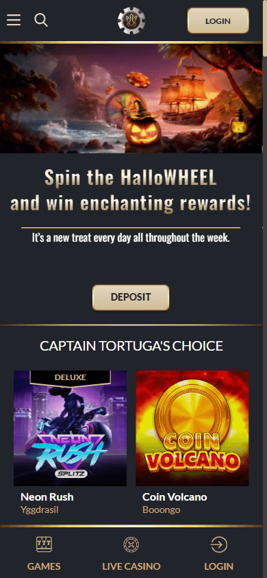 Tortuga Casino Mobile screenshot